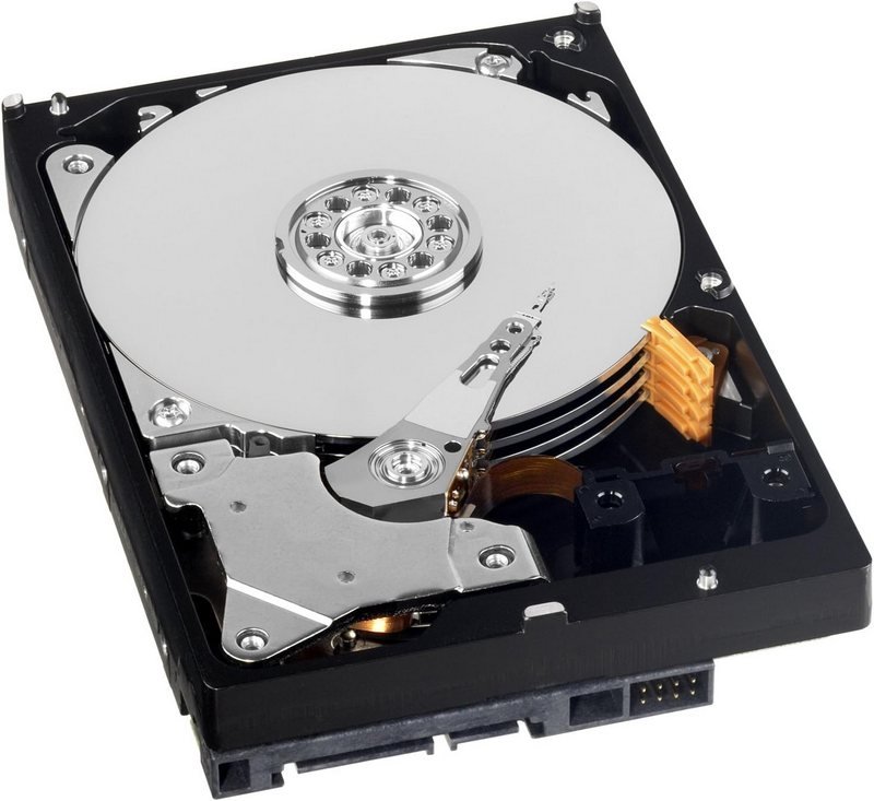 Imagen que muestra una vista interna de un disco duro o HDD
