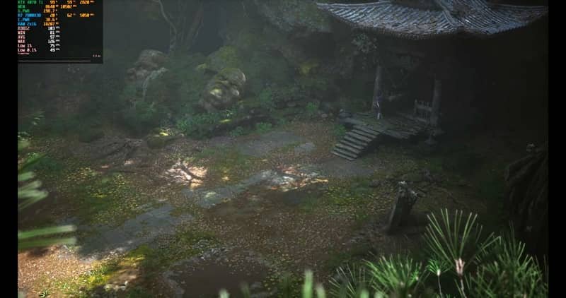 Juego black myth wukong en una rtx de gama alta