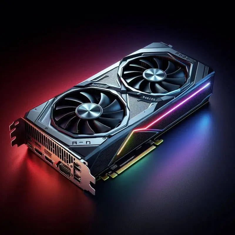 Imagen de las futuras Gráficas de AMD, las series 8000 hecha con IA.
