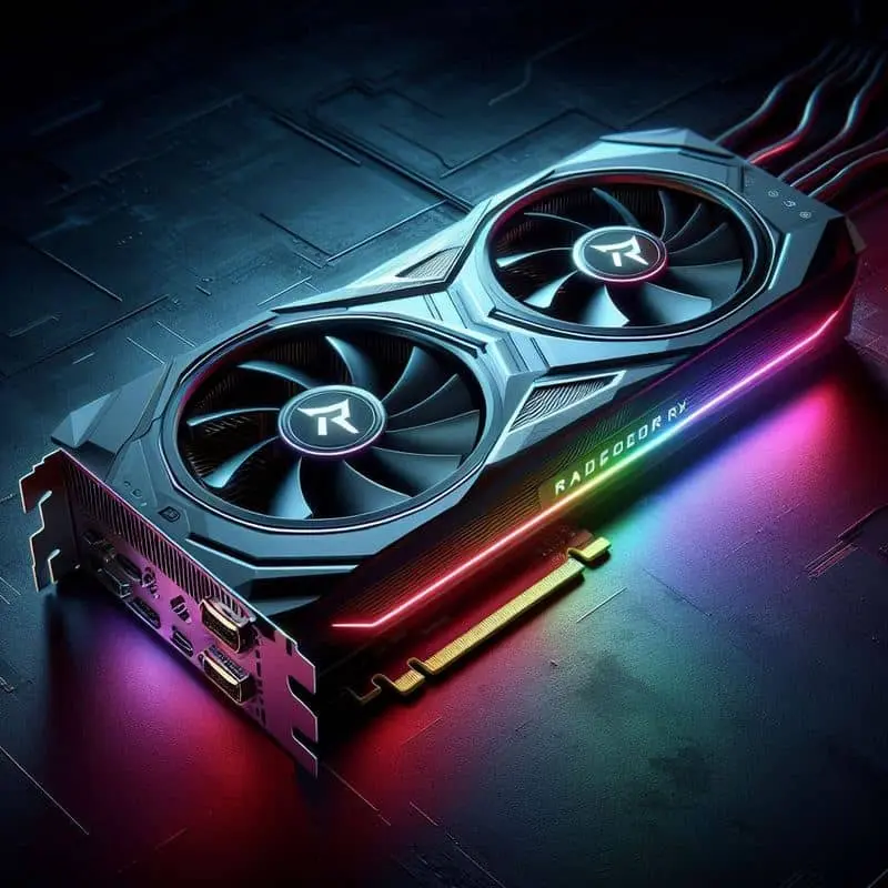 Imagen de las futuras Gráficas de AMD, las series 8000 hecha con IA.