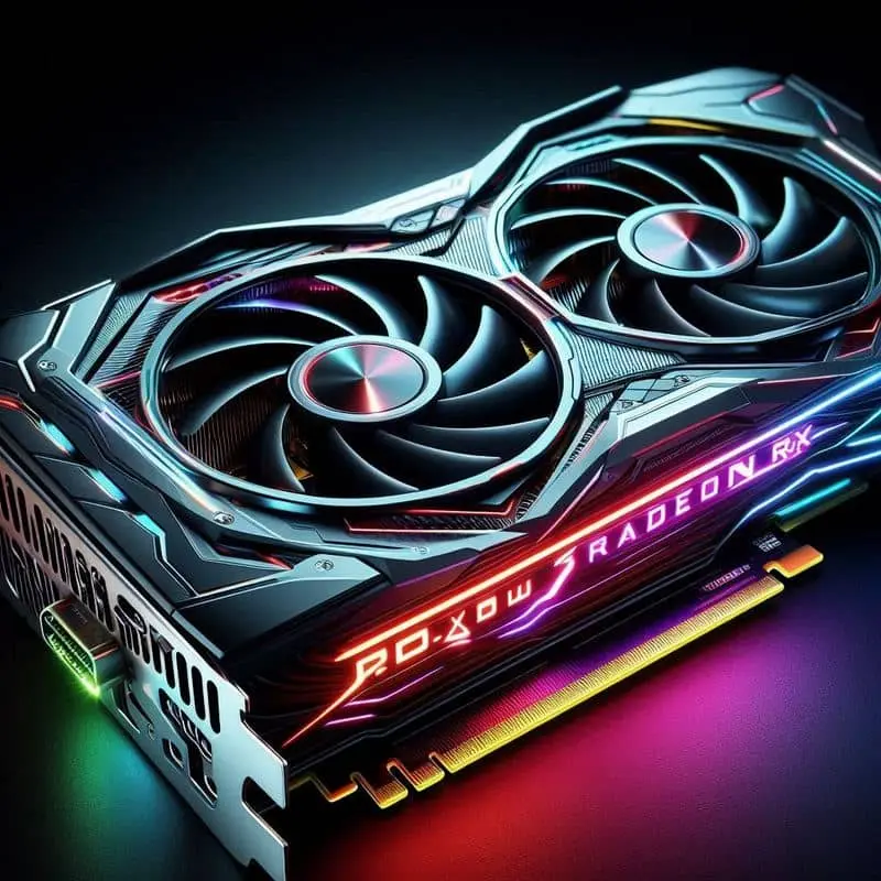Imagen de las futuras Gráficas de AMD, las series 8000 hecha con IA.