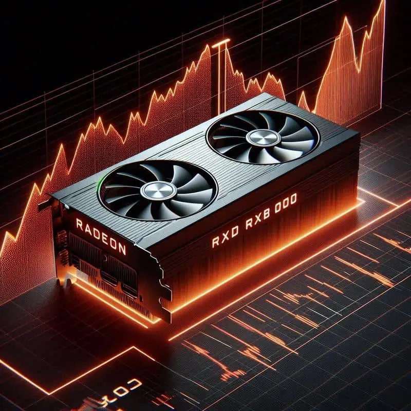 Imagen de las futuras Gráficas de AMD, las series RX 8000 hecha con IA.