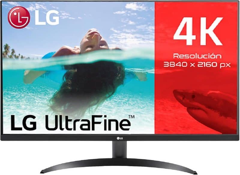Monitor de la marca LG con una resolución 4k.