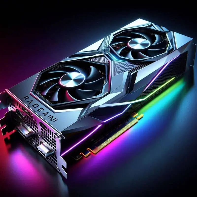 Imagen de las futuras Gráficas de AMD, las series 8000 hecha con IA.