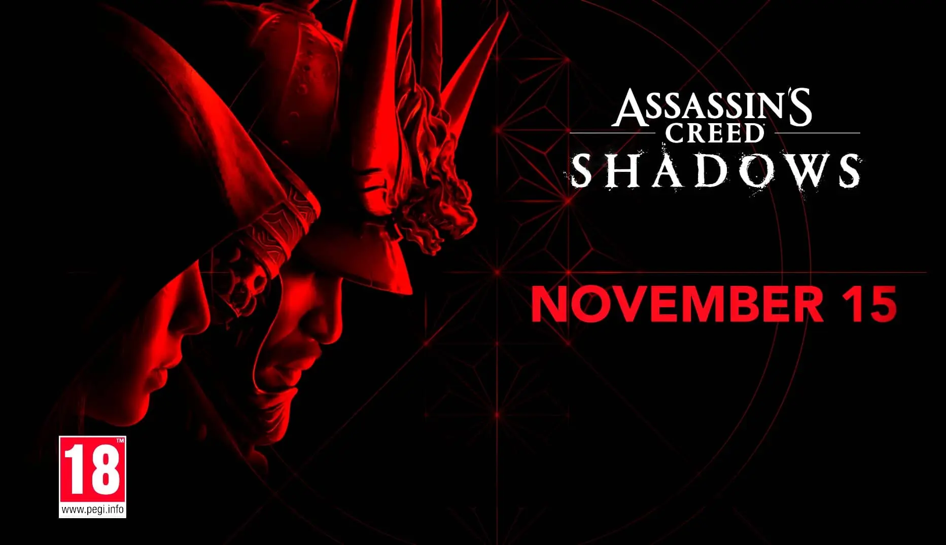 Portada que muestra el titulo Assassins Creed Shadows