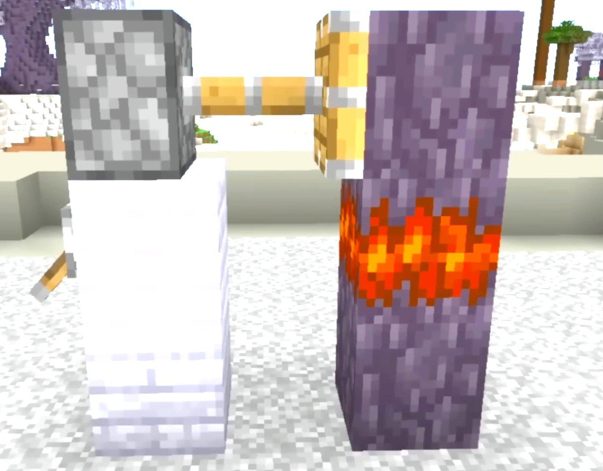 imagen en donde se ve como se hace un tótem del creaking