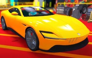 un superdeportivo naranja en gta online