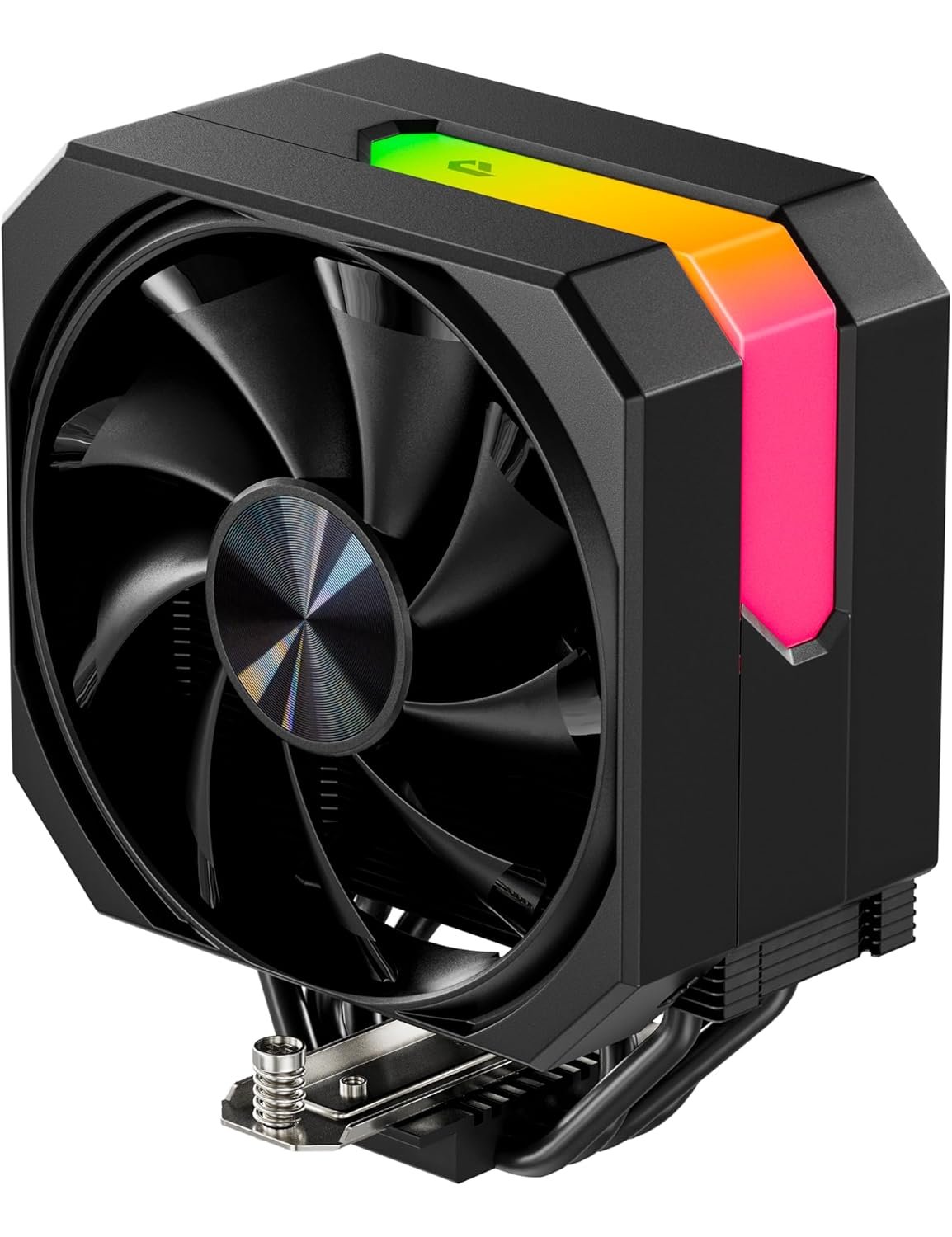 una refrigeracion por aire para cpu con lunces rgb.