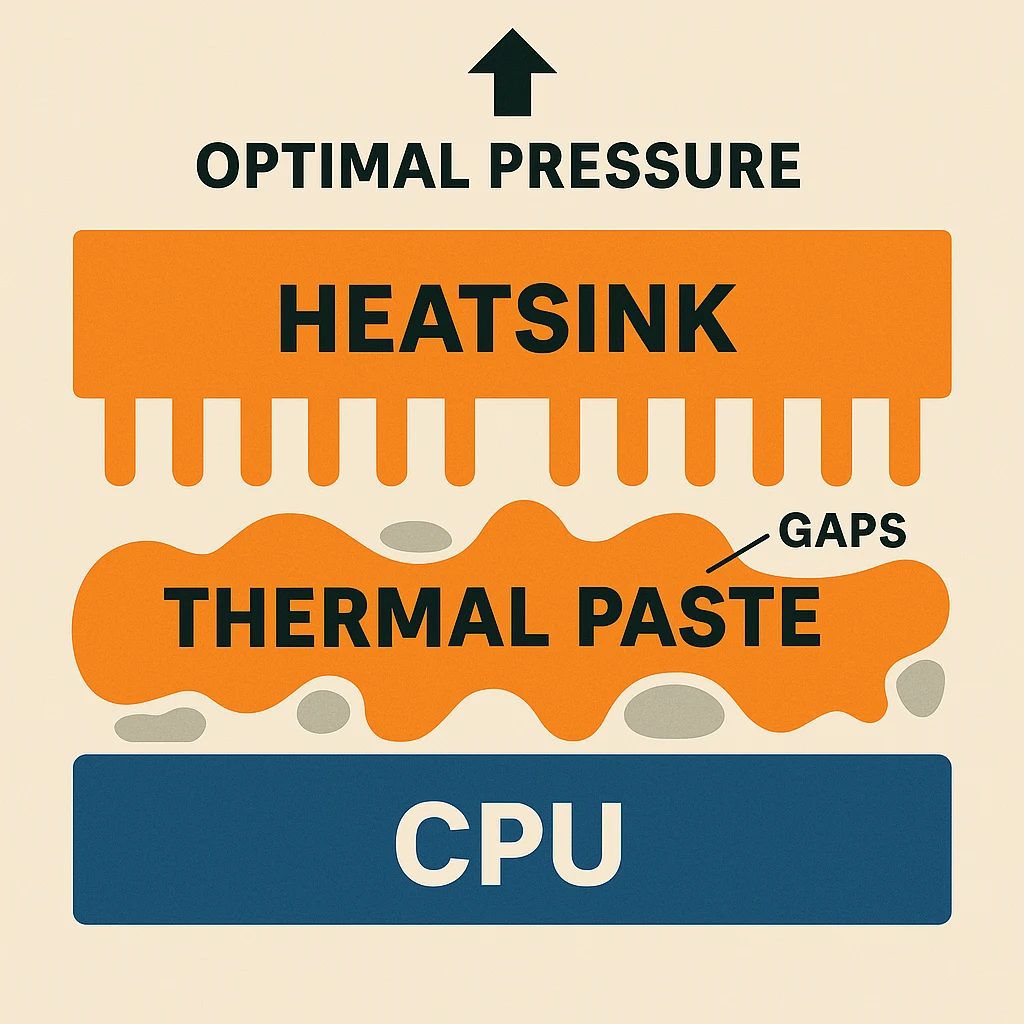 Presión óptima entre CPU y disipador