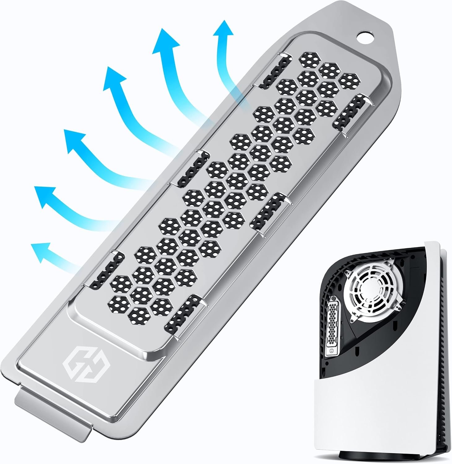 Perfectamente diseñado para entrar en la ps5 y funcionar acorde con el ventilador de la misma