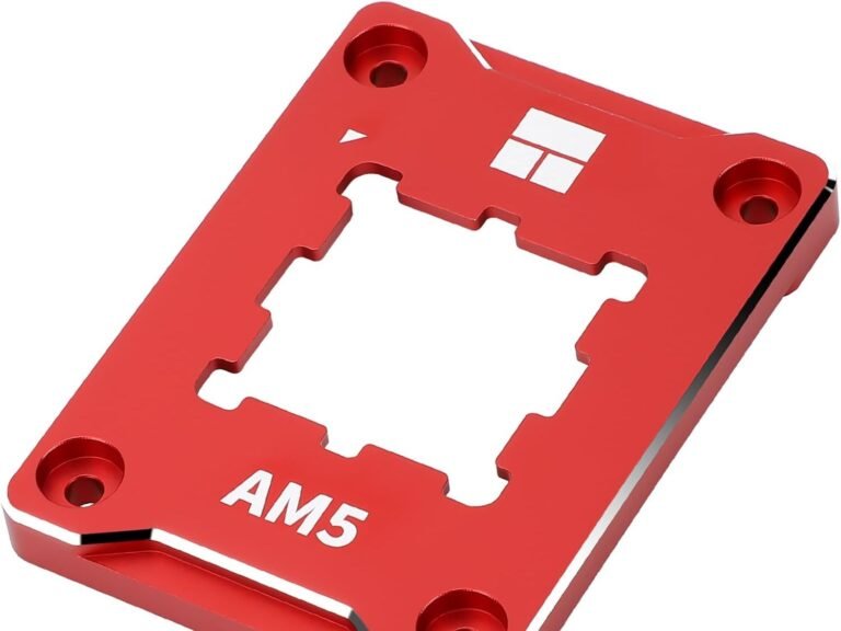 un marco de curvatura rojo para socket am5