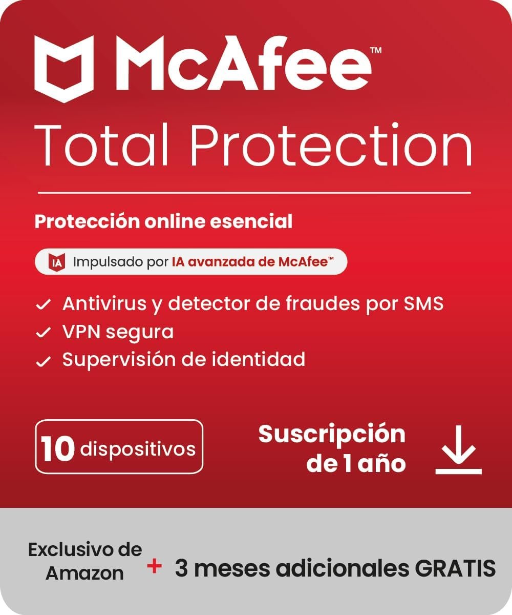 imagen del cartón en donde viene la clave de mcafee total protection