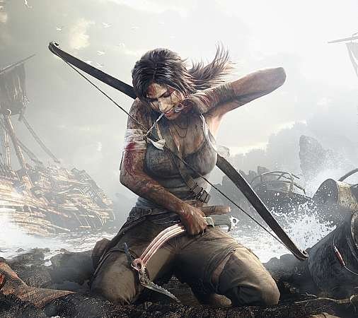 imagen mitica sobre videojuegos, en este caso es de lara croft del videojuego tomb raider
