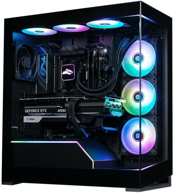 pc gaming con luces rgb