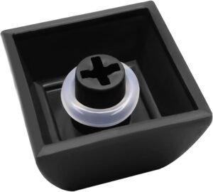 imagen de un amortiguador para teclado puesto en el vástago de la tecla