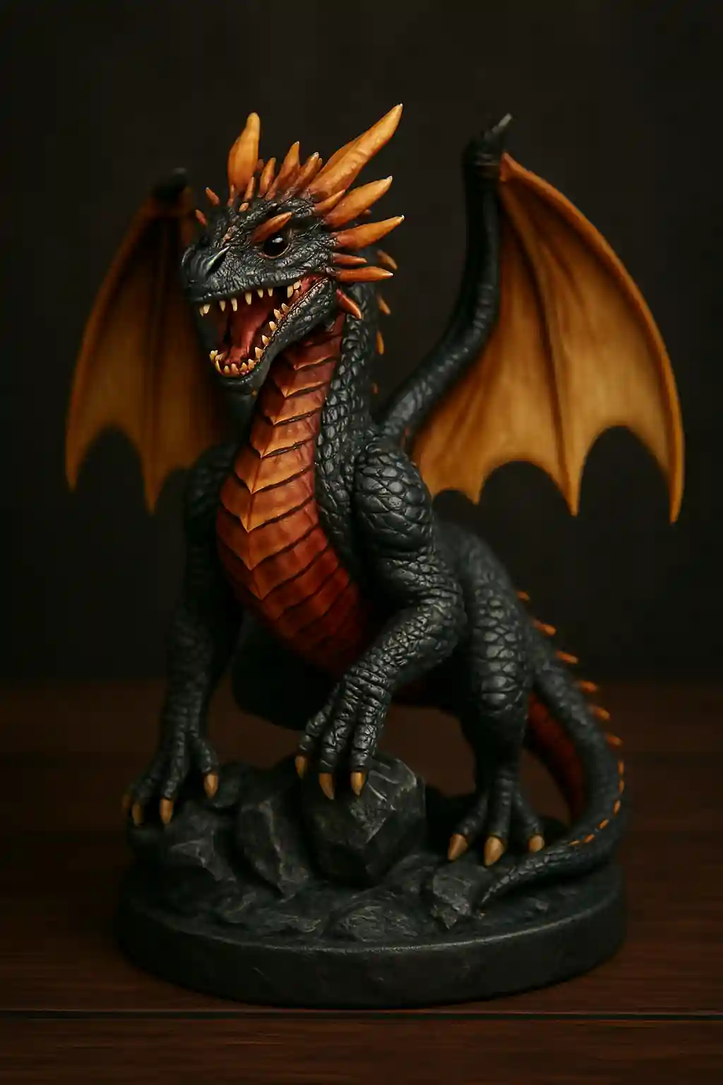 figura de fantasía de un dragón