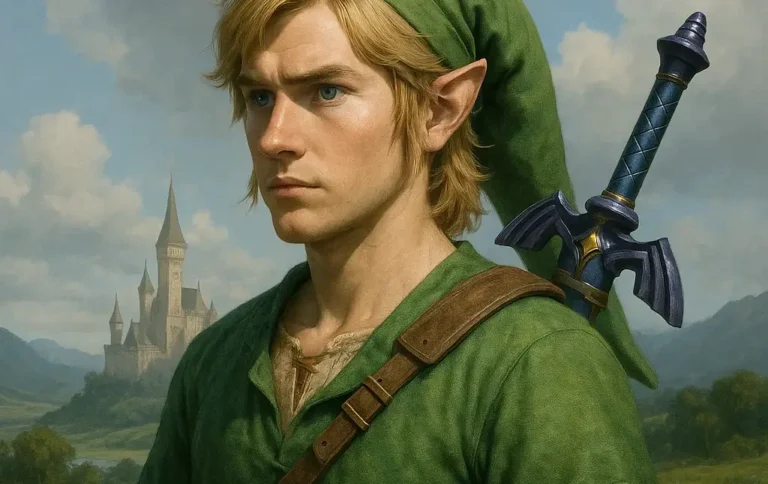 imagen de link de the legend of Zelda realista