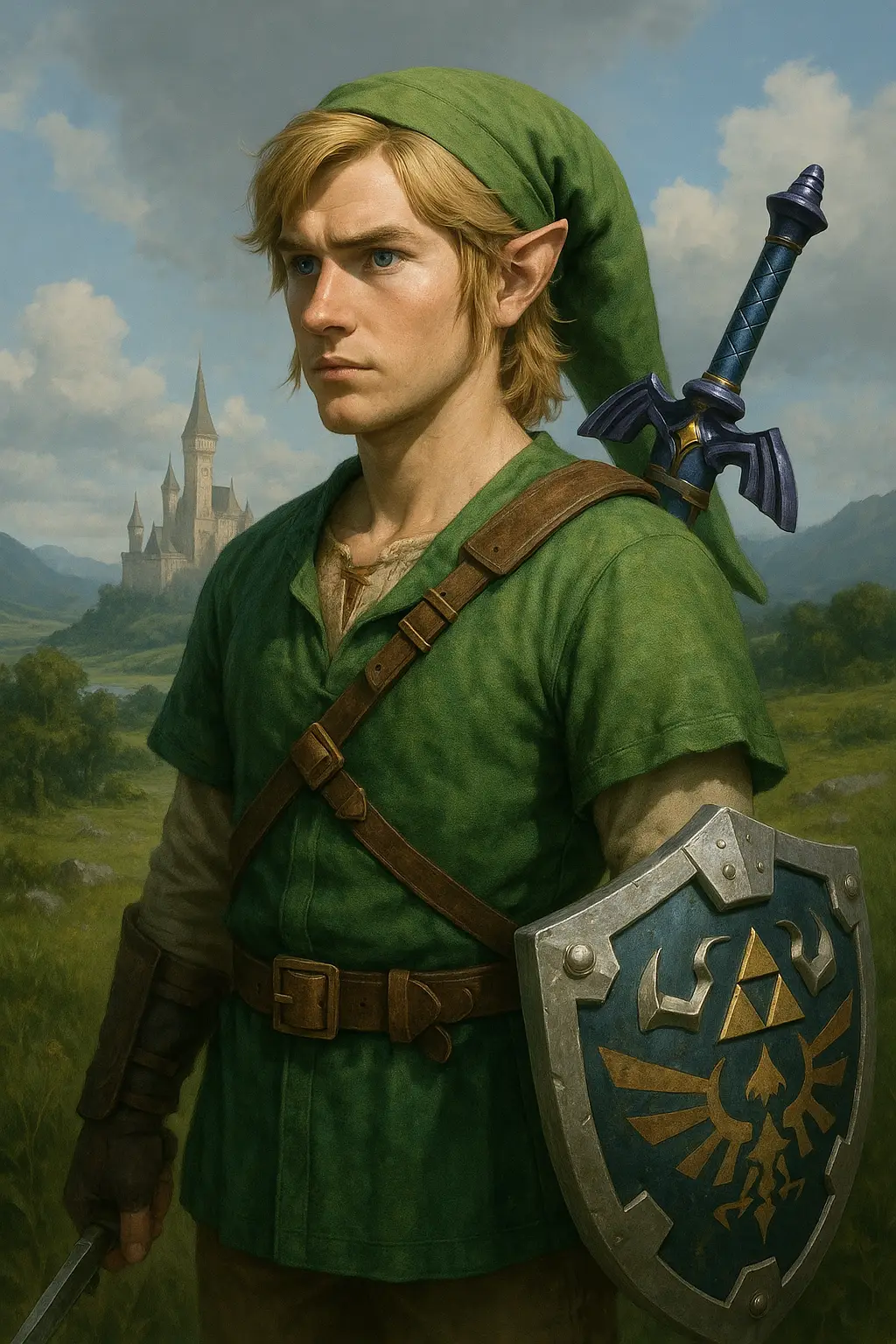 imagen de link de the legend of Zelda realista