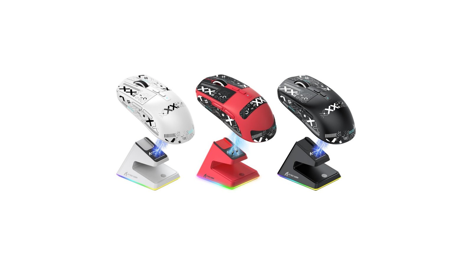Todos los colores del attack shark x6