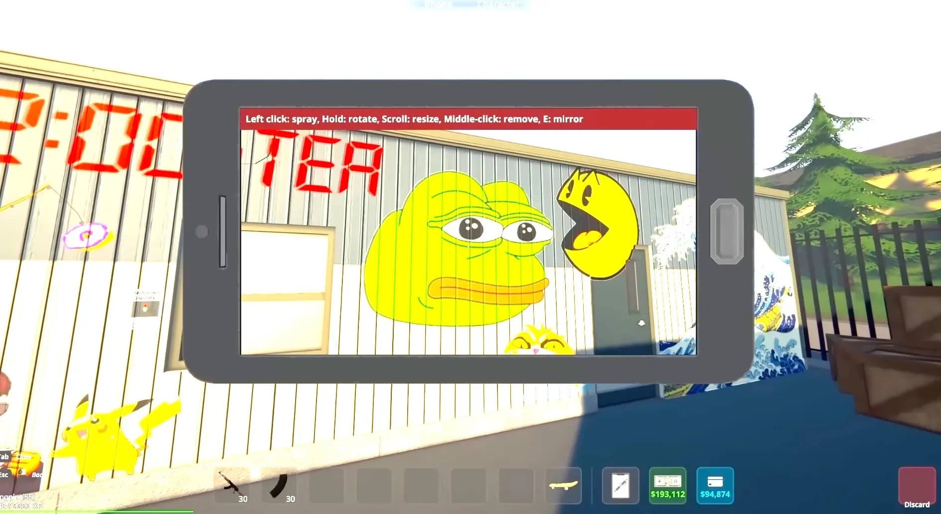 nuevos grafitis añadidos al videojuego Schedule 1