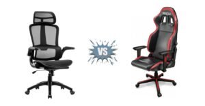 imagen ilustrativa de una silla gaming vs silla ergonomica