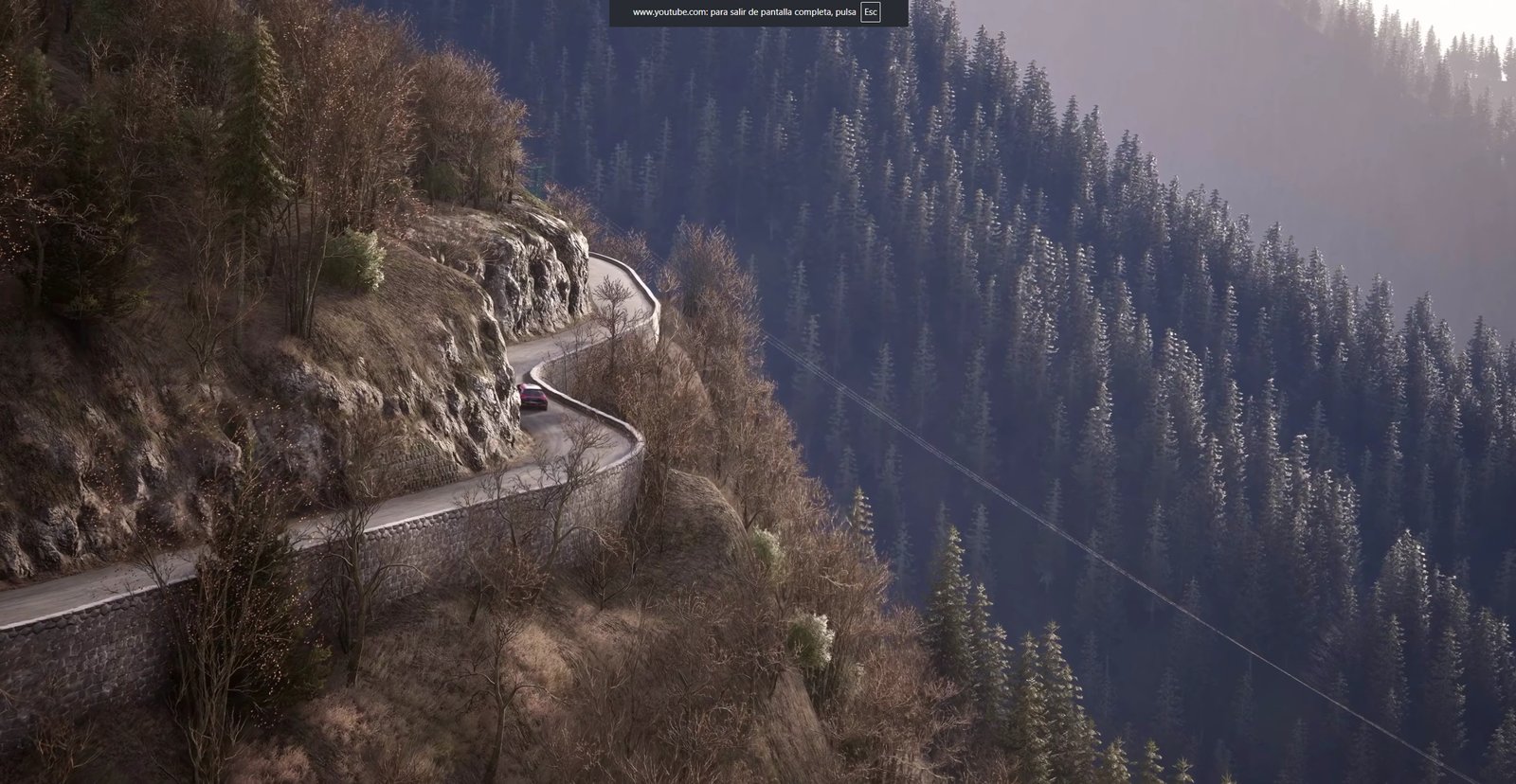 imagen que muestra como queda un tramo de rally terminado usando la tecnologia lidar