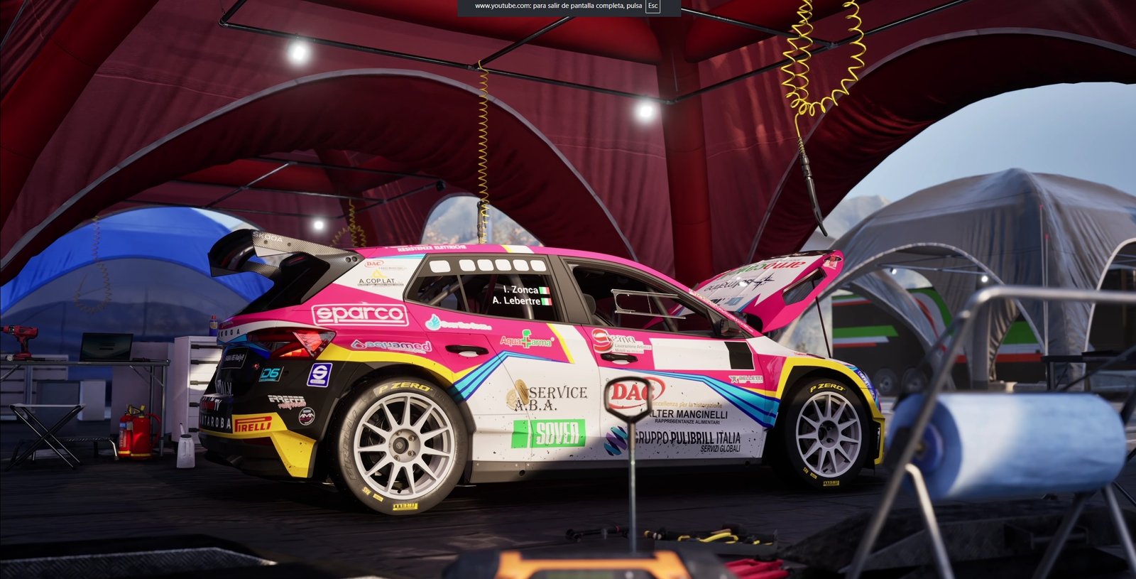 imagen del Škoda fabia rally2 en assetto corsa rally